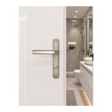 Sofuoğlu Nil Aynalı Banyo WC Kapı Kolu Çift Renk Nikel/Saten