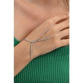 Söğütlü Silver Gümüş rodyumlu zirkon taşlı su yolu modeli şahmeran [barcode]