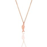 Söğütlü Silver Gümüş rose balık kolye [barcode]