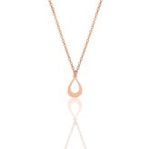 Söğütlü Silver Gümüş rose damla kolye [barcode]