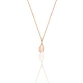 Söğütlü Silver Gümüş rose deniz kabuğu modeli minimal kolye [barcode]