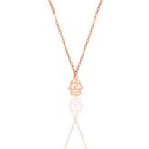 Söğütlü Silver Gümüş rose Fatma ana eli kolye [barcode]