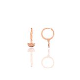 Söğütlü Silver Gümüş rose midye modeli halka küpe [barcode]