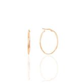 Söğütlü Silver Gümüş rose oval şarnel halka küpe [barcode]
