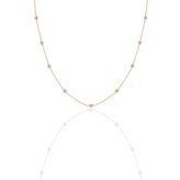 Söğütlü Silver Gümüş rose zirkon sıra taşlı kolye [barcode]