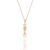 Söğütlü Silver Gümüş rose zirkon taşlı fermuar kolye [barcode]