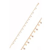 Söğütlü Silver Gümüş Rose Zirkon Taşlı Üçgen Pullu Halhal