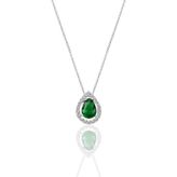 Söğütlü Silver SGTL11005YESIL Gümüş Kolye