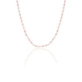 Söğütlü Silver SGTL11630 Gümüş 55 Cm Rose Mekik Pullu Kolye