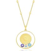 Söğütlü Silver SGTL12295GOLD Gümüş Kolye