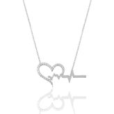 Söğütlü Silver SGTL5924 Kalp Ritmi Kolye