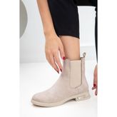 SOHO Bej Süet Kadın Bot & Bootie 21088