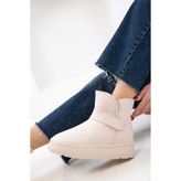 SOHO Bej Süet Kadın Bot & Bootie 21153