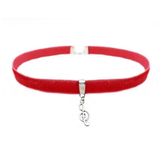 Sol Anahtarı Choker Tasma Kadın Kolye