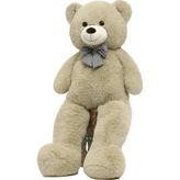 Sole 130 cm Papyonlu Dev Boy Peluş Ayı - Bej