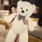 SOLE Papyonlu Dev Boy Peluş Ayı 130 Cm D1-130 - Beyaz