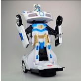 Sole Transformers-Robota Dönüşen Işıklı, Sesli, Sensörlü Polis Arabası