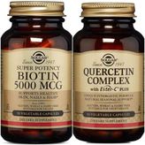 Solgar Biotin 5000 Mcg 50 Kapsül+ Quercetin Complex 50 Kapsül - Aromasız