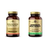 Solgar Magnesium Glycinate 60 Kapsül + Astragalus Root Extract 60 Kapsül