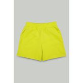 Solid Pamuklu Cepli Erkek Çocuk Şort - 11 - 12 Yaş - Lime