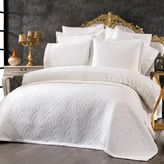 Solinas Collection Soldi Perla Krem Çift Kişilik Yatak Örtüsü ve Dantelli Nevresim Takımı - 250 x 260 cm