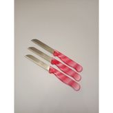 Solingen Pembe Mermer Desen 3'lü Bıçak Set