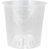 Solo Plant 4'lü Şeffaf Orkide Saksısı Dayanıklı Plastik Malzemeden Üretilmiş Modern Yuvarlak Tasarım
