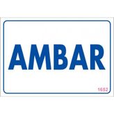 Sönsan Uyarı Levhaları "ambar" Pvc 17,5*25