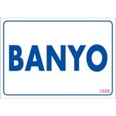 Sönsan Uyarı Levhaları "banyo" Pvc 17,5*25