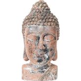 Sooboho Buddha Heykel Kafa Kiremit Bronz Gold