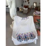 Sooboho Çini Desen Jakarlı Örme %100 Pamuk Peştemal