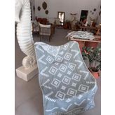 Sooboho Desenli Jakarlı Örme %100 Pamuk Peştemal