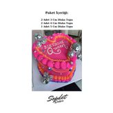 SopdetDekor Disko Topu Pasta Süsü - 3-4-5 Cm Set