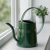 Sophia 2 Litre Metal Çiçek Saksı Sulama Kabı Koyu Yeşil - Modern Dekoratif Çok Amaçlı Sulak