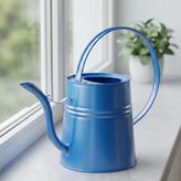 Sophia 2 Litre Metal Çiçek Saksı Sulama Kabı – Modern Dekoratif Çok Amaçlı Sulak (Mavi)