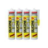 Soudal 4 Adet Soudal Şeffaf Silikon 280 gr