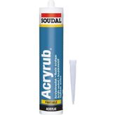 Soudal Beyaz Silikonize Mastik Acryrub 500 Gram