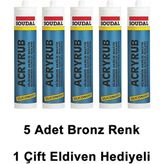 Soudal Silikonize Mastik Bronz 500 gr 5 Adet