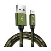 Soultech 2.0 A Micro USB ( Android ) Army Metal Data Şarj Kablosu