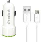 Soultech 3.1 A Fast 2 Hızlı Araç Şarjı & Micro USB Şarj Kablosu
