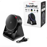 Soundpad 5ın1 - 5W - 2000MAH Temas Ile Ses Yükseltme - Telefon Stand - Usb-C Şarj Siyah Indiksiyon Ses Yükseltici Bluetooth Hoparlör Speaker EKD-S10 - Çok Renkli