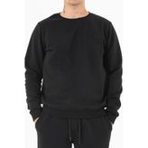 Souris Siyah Erkek Basic Sweatshirt 3 iplik Şardonlu Rahat Kalıp