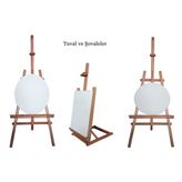 Şovale Masaüstü 60 Cm (Kayın)