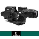 Specprecision Eot S1 Exps3.0 558 Reddot & Eot G33 Ftc 4ps Black & Fast Riser Mount Combo Set - Picatinny
