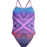 SPEEDO PLMT DIGI VBK 1PC AF BLUE Kadın Yüzme Mayosu 8-00349918346 Mavi