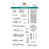 Spellbinders Sign Here by Cathe Holden Şeffaf Damga Seti