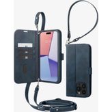 Spigen İphone 15 Pro İle Uyumlu Kılıf Wallet S Pro Navy