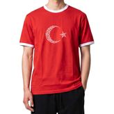 Sportive Türkiye Baskılı Çocuk Kırmızı Günlük Stil T-Shirt 26DU0004-KRM