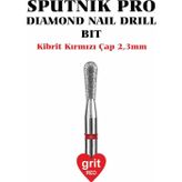 Sputnık Elmas Kibrit Freze Kırmızı Çap 2,3mm