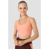 Square Neck Şeftali Spor Büstiyer Şeftali M